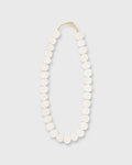 Flat Disk Cowbone Beads Ivory