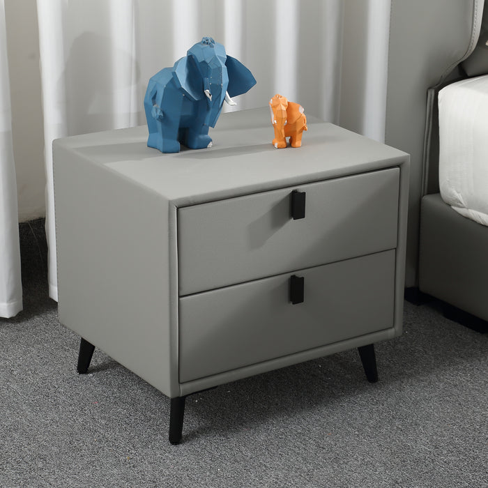 Flurie Upholstered Bedside Table/ Nightstand with Drawers