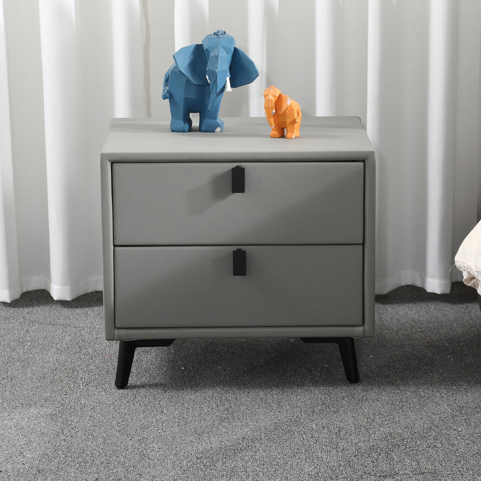 Flurie Upholstered Bedside Table/ Nightstand with Drawers