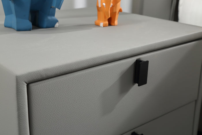 Flurie Upholstered Bedside Table/ Nightstand with Drawers
