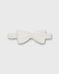 Formal Bow Tie in Bone Silk Faille