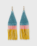 Franja Earrings Denim