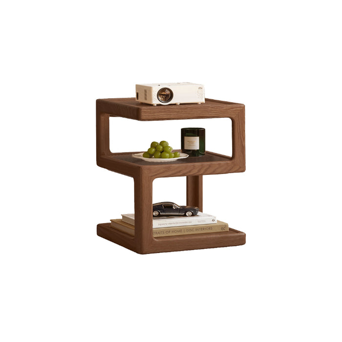 Gerald FAS-Graded Solid Oak Wood Coffee Table / Side Table Walnut Color