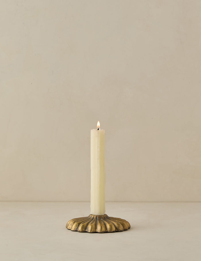 #style::short-taper | Giovanna brass taper candle holder