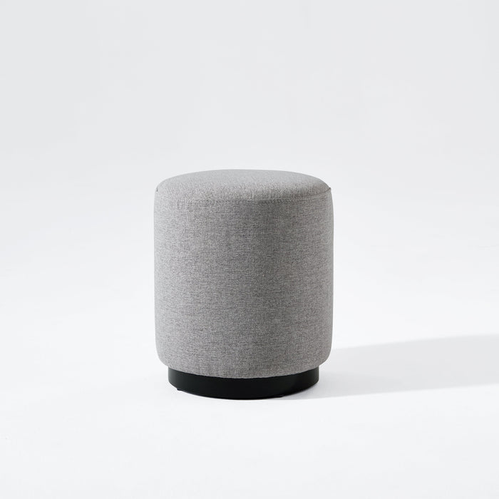 Grey Fabric Bedroom Makeup Stool for Vanity Table