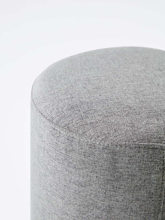 Grey Fabric Bedroom Makeup Stool for Vanity Table