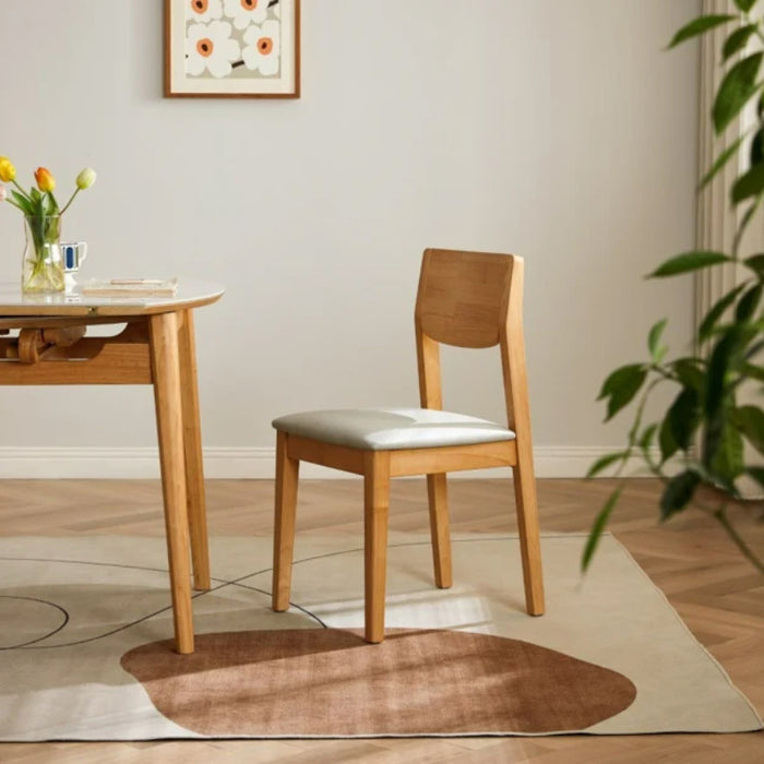 Hayde Dining Chair with Solid Wood Legs and Upholstered Seat