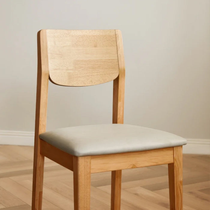 Hayde Dining Chair with Solid Wood Legs and Upholstered Seat
