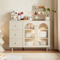 Howard Cream White Sideboard/ Buffet Table with Wooden Legs Multiple Style