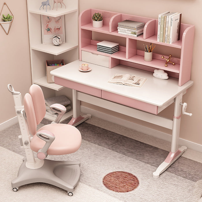Hubble Kids Adjustable Study Chair/ Computer Chair/Office Chair with Armrests/Pink