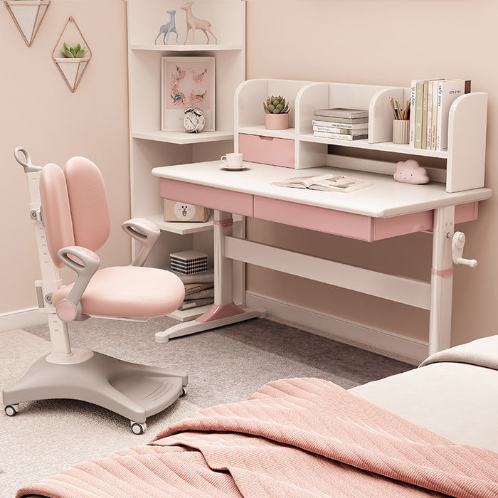 Hubble Kids Adjustable Study Chair/ Computer Chair/Office Chair with Armrests/Pink