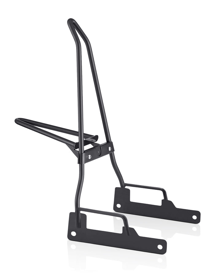 Iron Born Blade 25" Indian Scout Sissy Bar with Foldable Luggage Rack Matte Black Main View