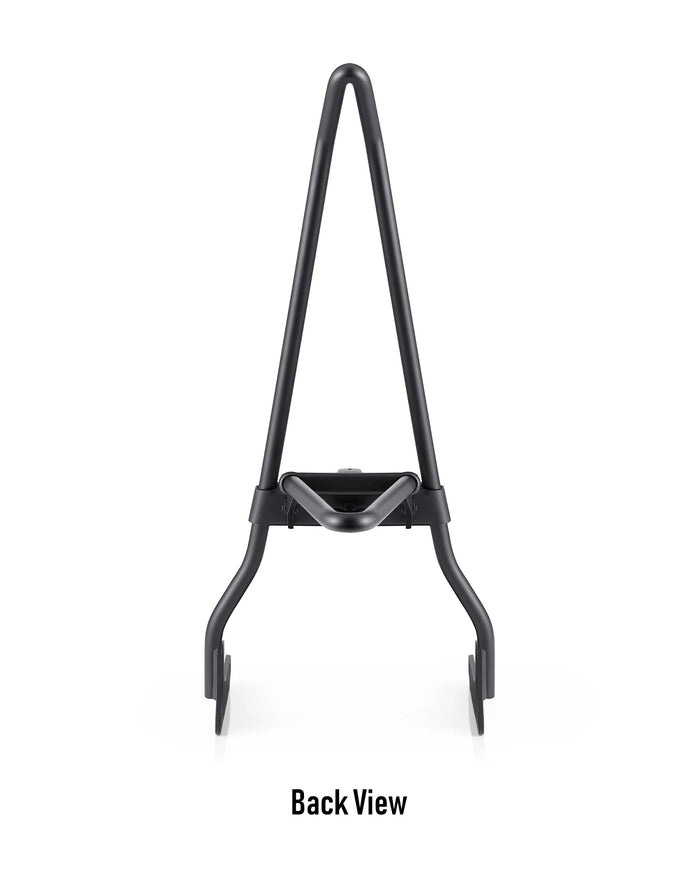 Iron Born Blade 25" Indian Scout Sissy Bar with Foldable Luggage Rack Matte Black Back View