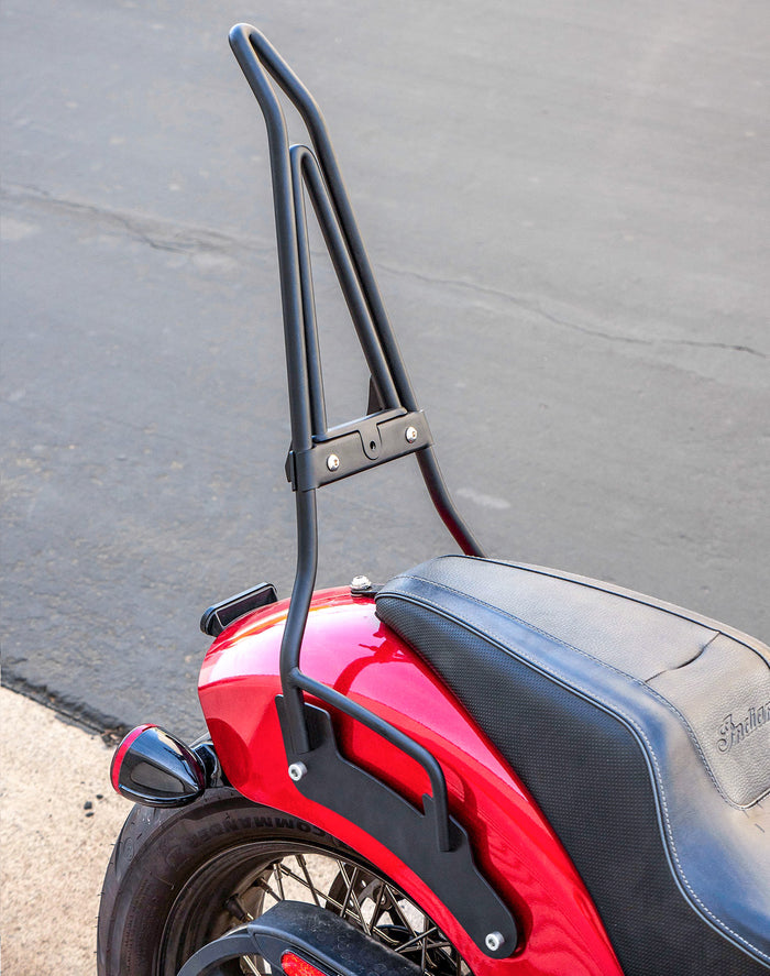 Iron Born Blade 25" Indian Sport Chief (2023+) Sissy Bar with Foldable Luggage Rack Matte Black