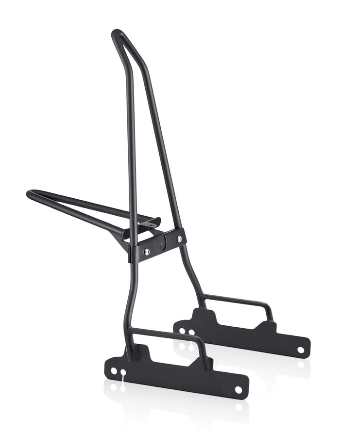 Iron Born Blade 25" Sissy Bar with Foldable Luggage Rack for Harley Dyna Low Rider S FXDLS (2016-17) Matte Black Main View