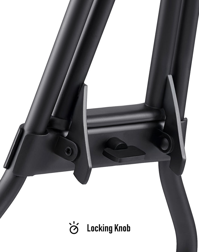 Iron Born Blade 25" Sissy Bar with Foldable Luggage Rack for Harley Dyna Low Rider FXDL Matte Black Locking Knob