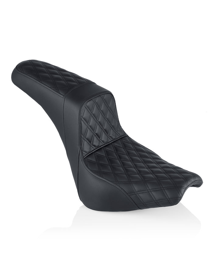 Iron Born Diamond Stitch 2-Up Seat for Harley Softail Low Rider ST FXLRST Main View