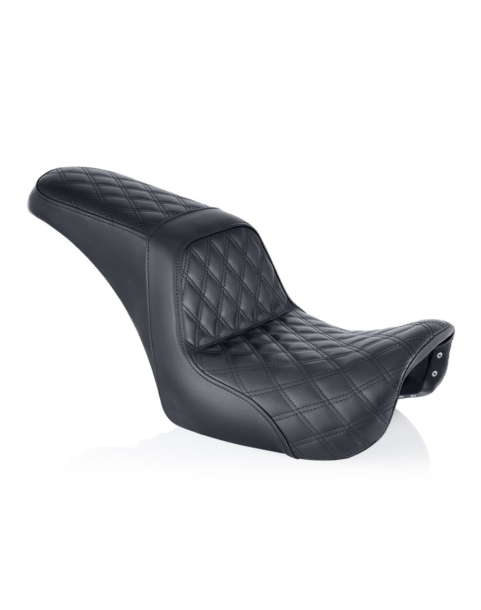 Iron Born Diamond Stitch 2-Up Seat For Harley Sportster Nightster RH975/S Black Main View