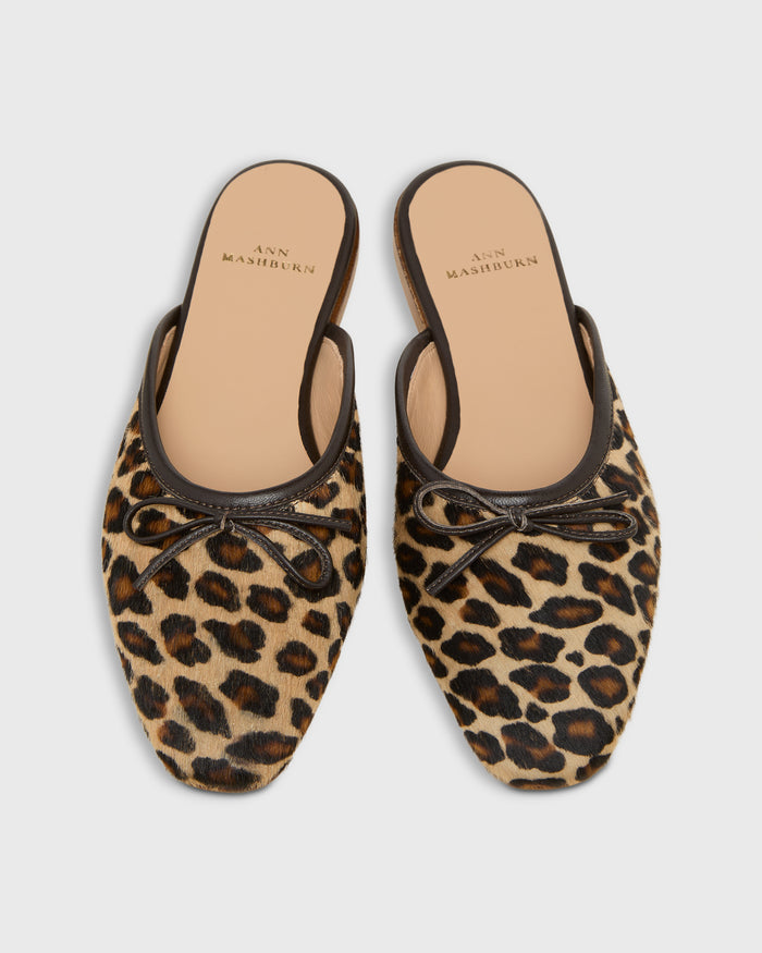 Joy Mule in Leopard Calf Hair