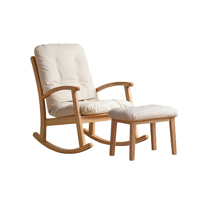 Kathryn Single Rocking Chair/Lazy Sofa With Stool Multiple Color