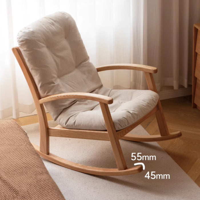 Kathryn Single Rocking Chair/Lazy Sofa With Stool Multiple Color