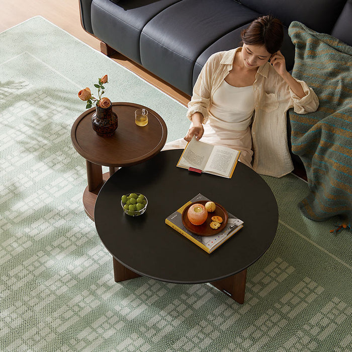 Katja Round Coffee Table/Side Table Set With Ceramic Multiple Size