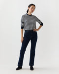 Kendall Flare 5-Pocket Jean in 1-Year Indigo Stretch Denim