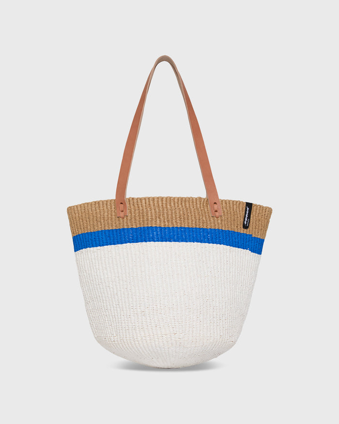 Kiondo Shopper Basket in Top Stripe Blue