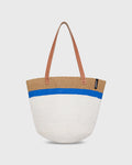Kiondo Shopper Basket in Top Stripe Blue