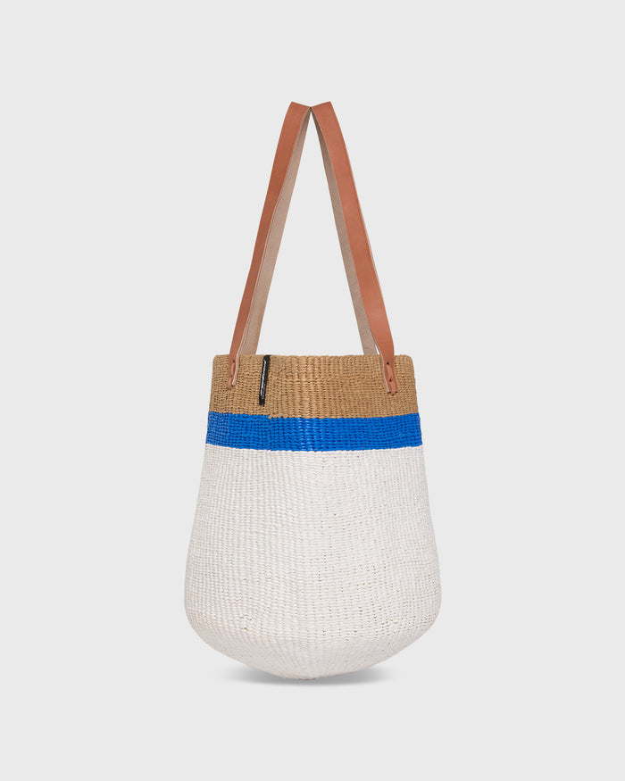 Kiondo Shopper Basket in Top Stripe Blue