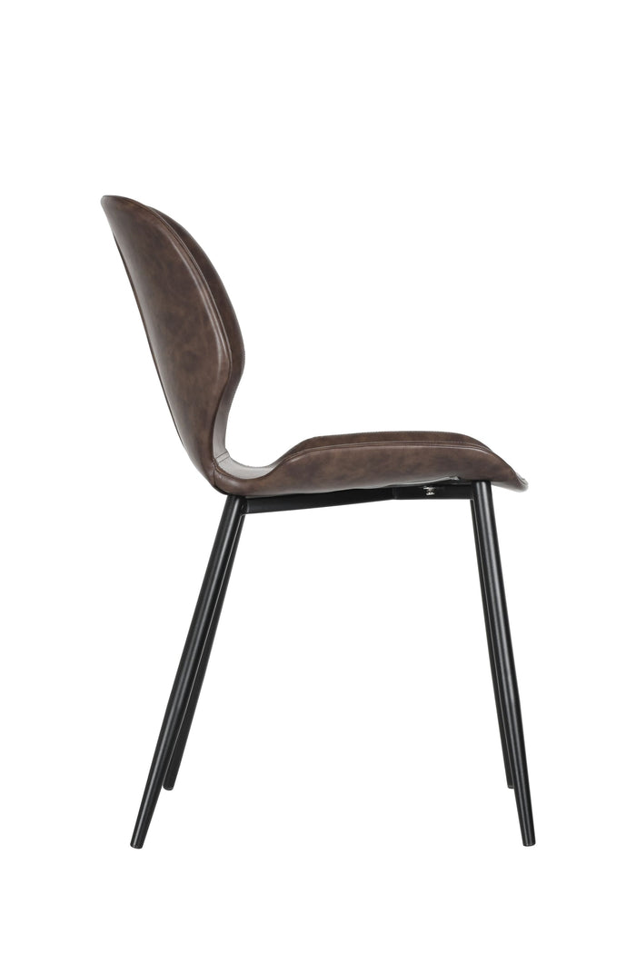 Kody Dining Chair/Side Chair/ PU Leather Upholstery/Carbon steel legs