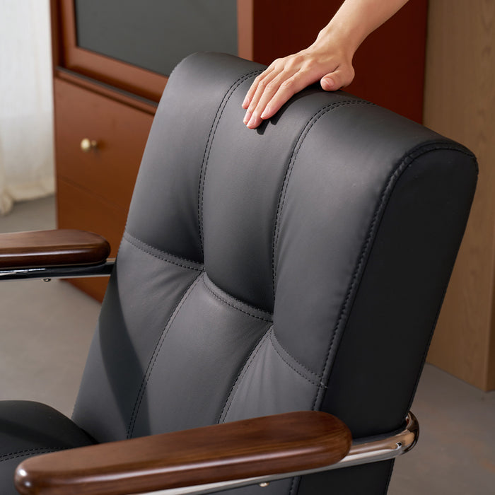 Kristopher 360-Degree Rotation Artificial Leather Computer Chair/Office Chair