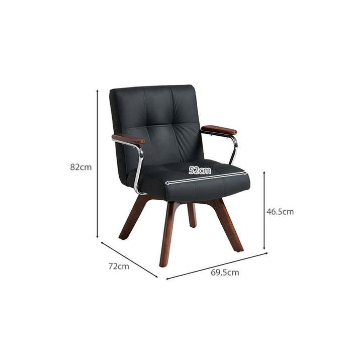 Kristopher 360-Degree Rotation Artificial Leather Computer Chair/Office Chair