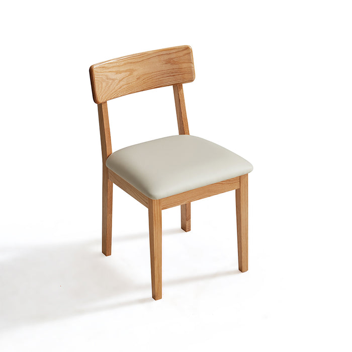 Kya Armless FAS-Graded Solid American Oak Wood Chair/Dining Chair with Upholstered Seat Cushion