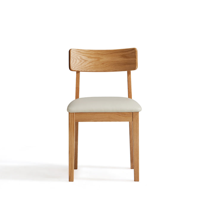 Kya Armless FAS-Graded Solid American Oak Wood Chair/Dining Chair with Upholstered Seat Cushion