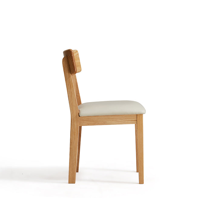 Kya Armless FAS-Graded Solid American Oak Wood Chair/Dining Chair with Upholstered Seat Cushion
