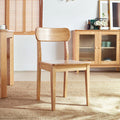 Lafond Nordic Style Solid Timber Dining Chair with Subtle Curved Backrest