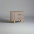 Leathaire Upholstery Bedside Table/Night Stands/Timber Frame
