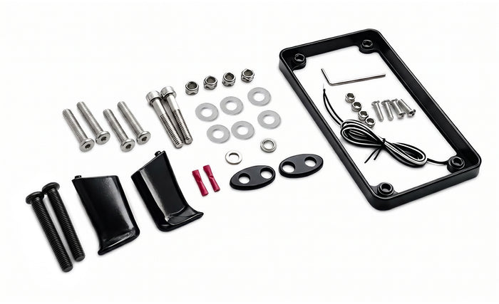 LED License Plate & Turn Signal Relocation Kit For Harley Dyna Street Bob & Low Rider S  @expand