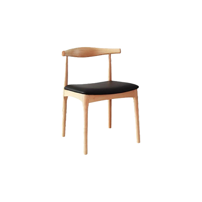 Leo Dining Chair/Solid wood legs/ PU leather/Minimalist
