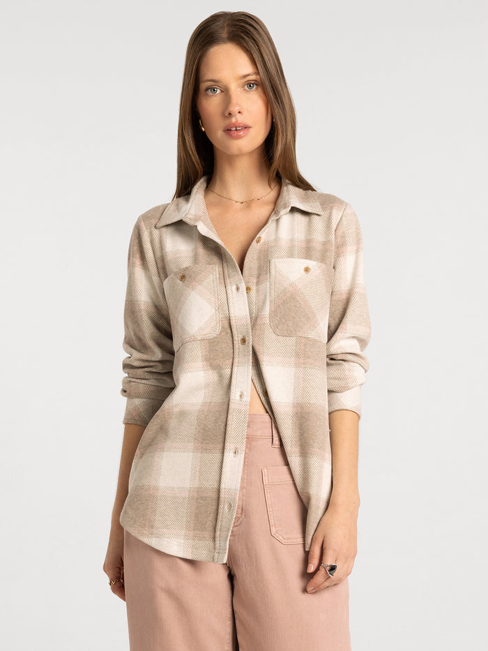 SAND TAUPE PLAID / XS