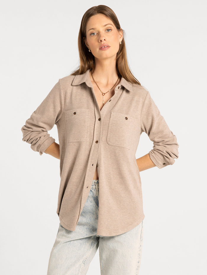 SOFT BROWN HEATHER / XS