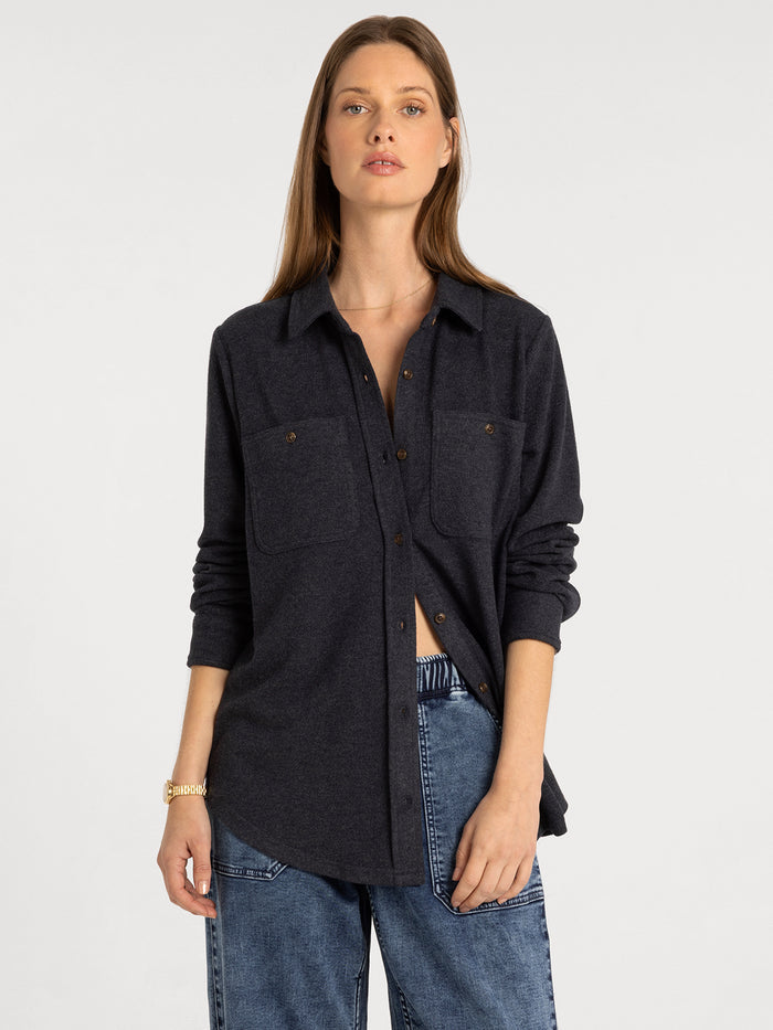 NAVY INK HEATHER / XS