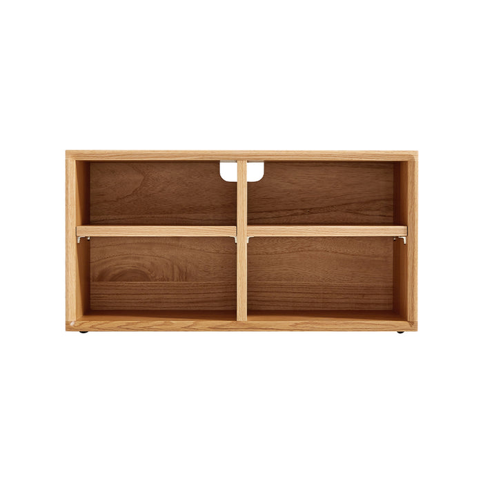 Lex FAS-Graded Solid American Oak Floor-standing Modular Storage Cabinet Chest Set for Home