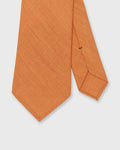 Linen Woven Tie in Burnt Orange