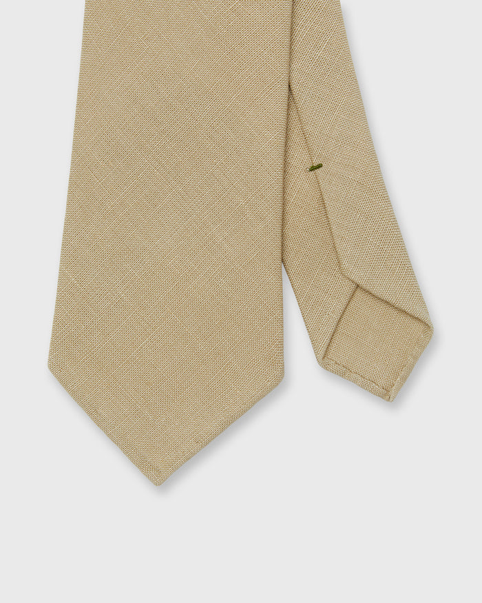 Linen Woven Tie in Taupe