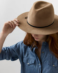 Luxe Amelia Hat in Camel/Black