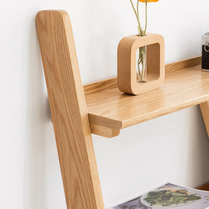 Mabel 50cm FAS-Graded Solid American Oak Wood Multi-layered Design Storage/Shelf For Home