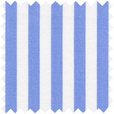 Made-to-Measure Shirt in Blue Bold Awning Stripe Poplin