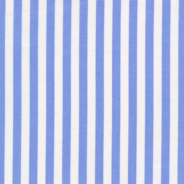 Made-to-Measure Shirt in Blue Bold Awning Stripe Poplin